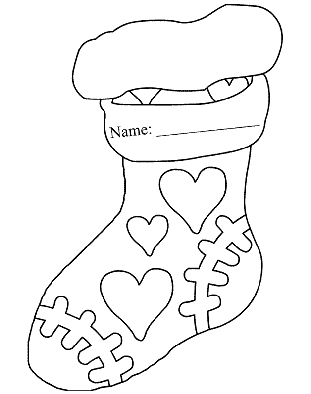 Skarpety świąteczne kolorowanki